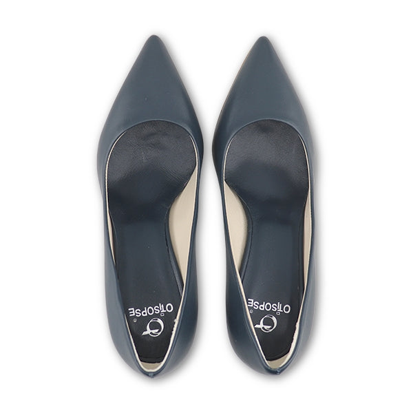 Navy nappa pumps with 70mm heel