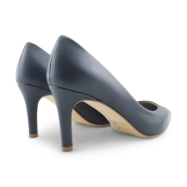 Navy nappa pumps with 70mm heel