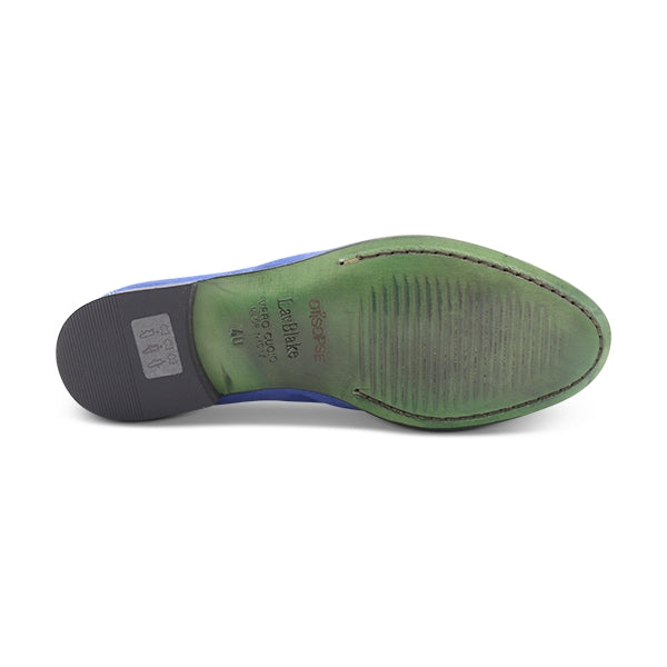 Tassel camoscio bluette