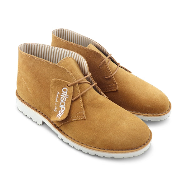 Polacchine Vibram in camoscio cuoio