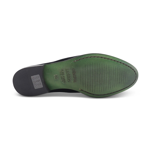 Tassel camoscio nero