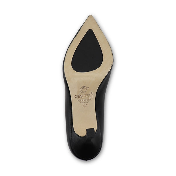 Black nappa pumps with 70mm heel