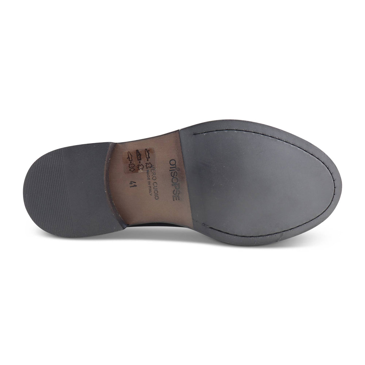 Derby nero in pelle