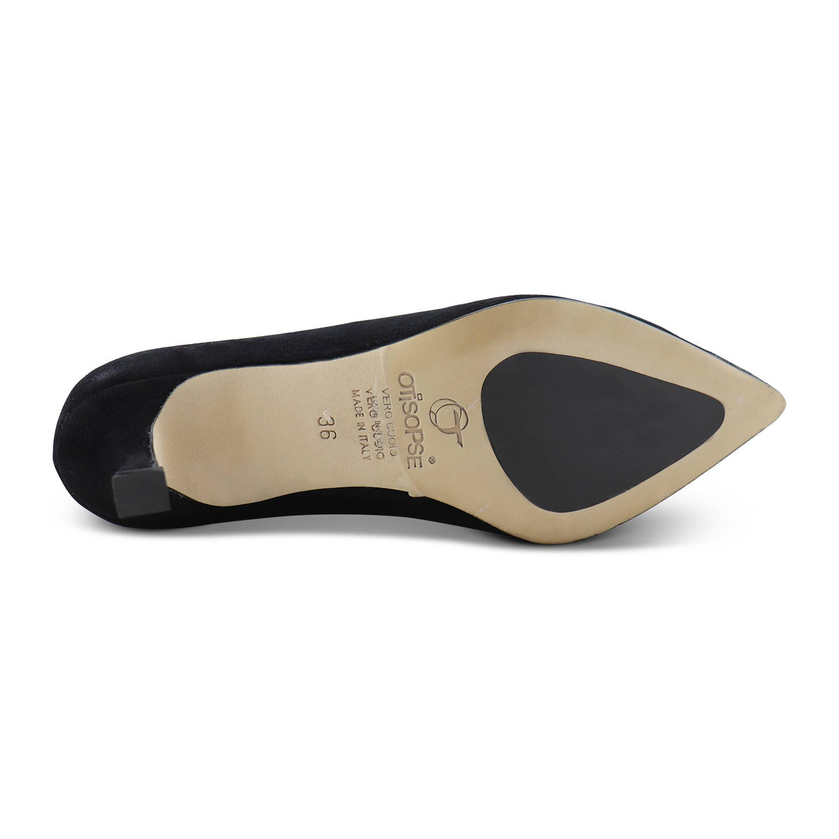 Black suede pumps heel 50