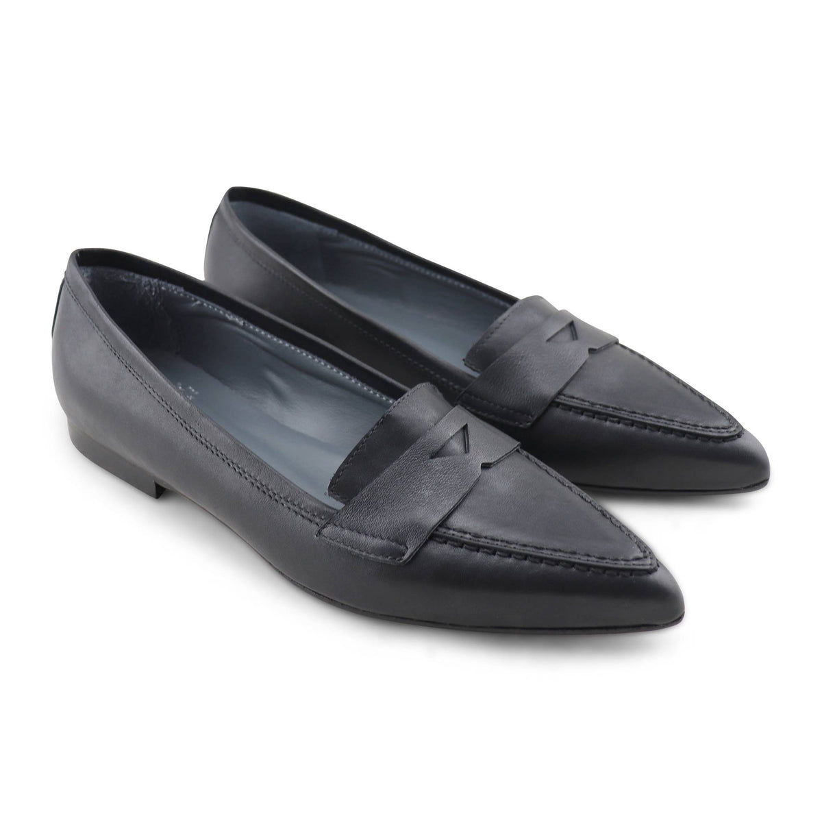 Mocassini Bea in pelle nera