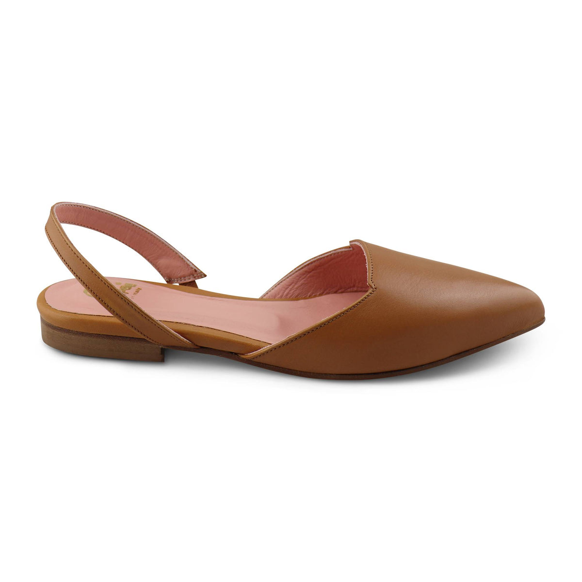 Flat shoes in pelle cuoio