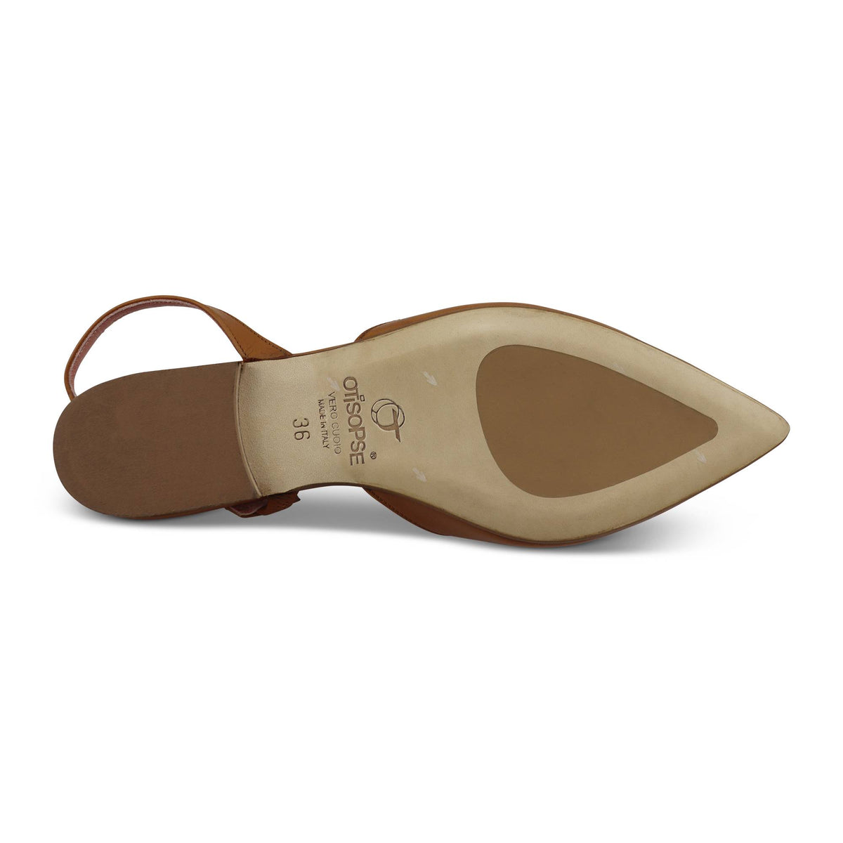 Flat shoes in pelle cuoio