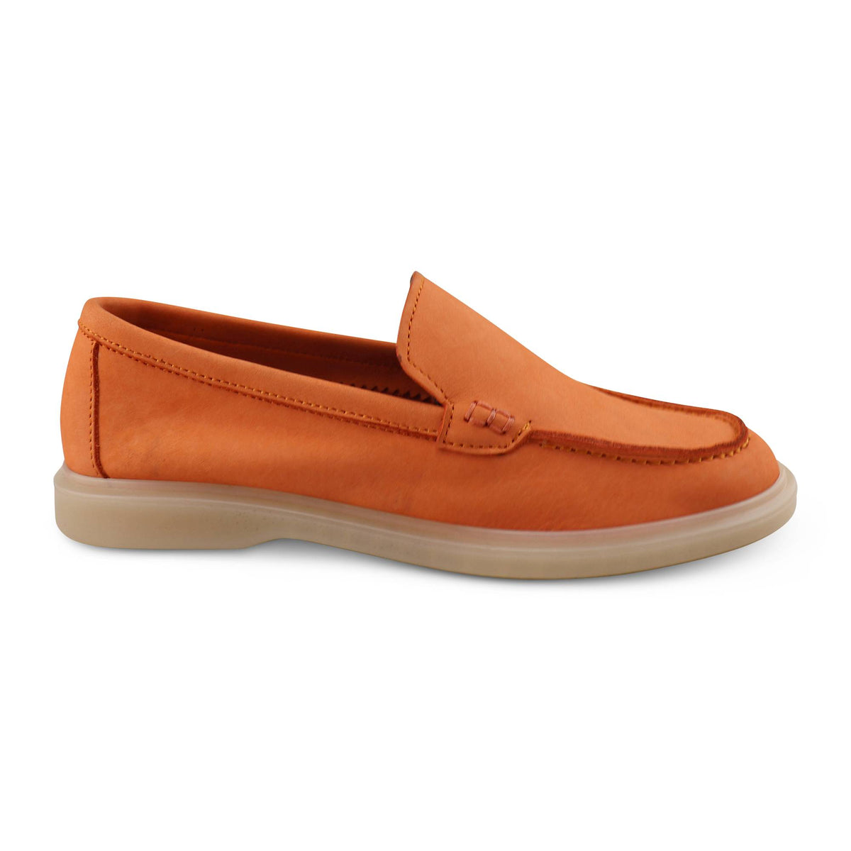 Mocassini nabuk arancio