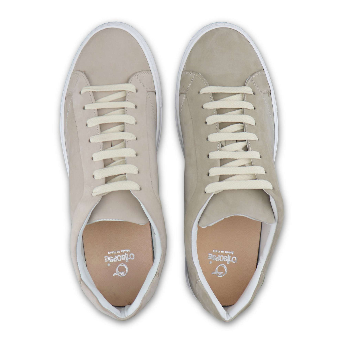 Sneakers in nabuk ghiaccio