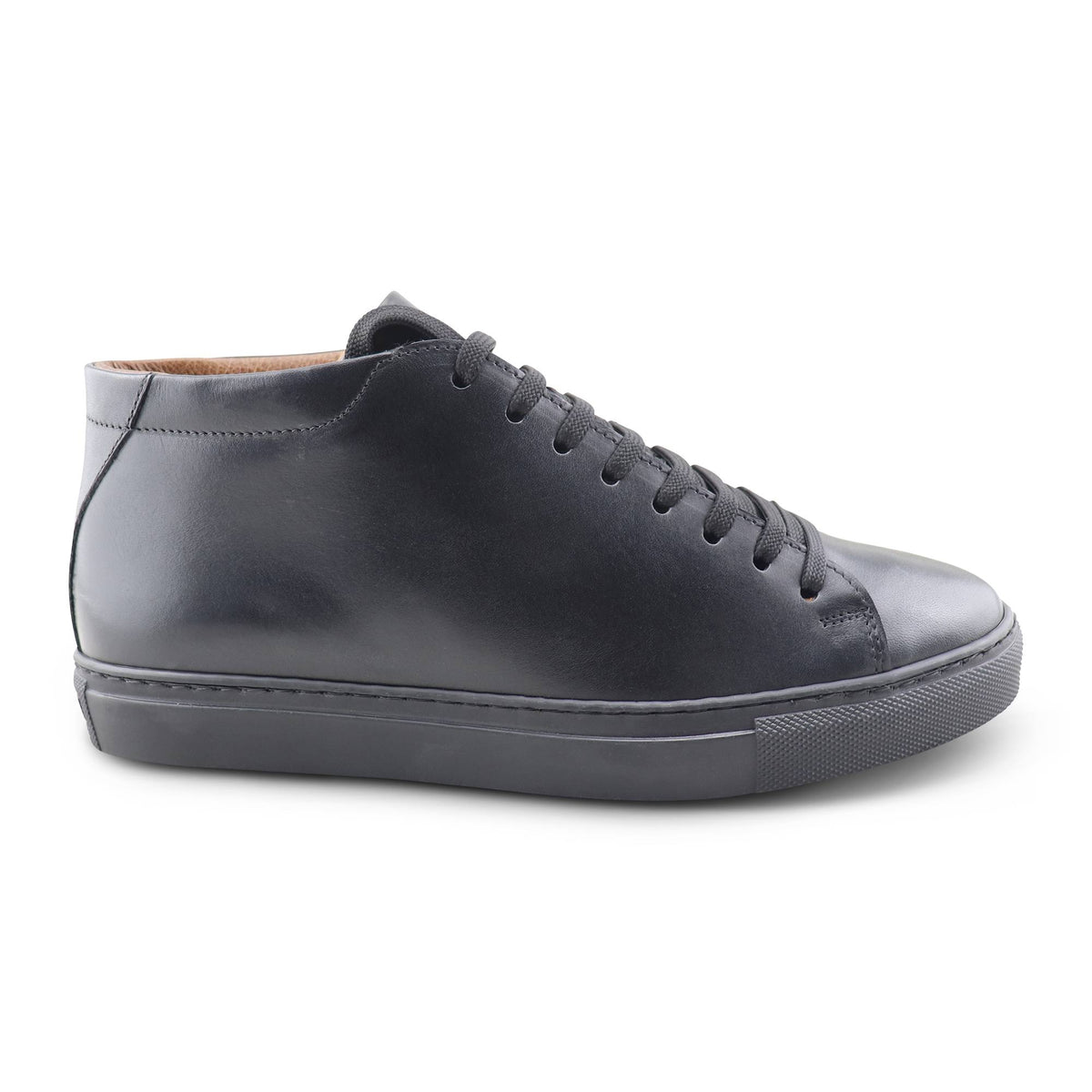 Sneakers in pelle nera