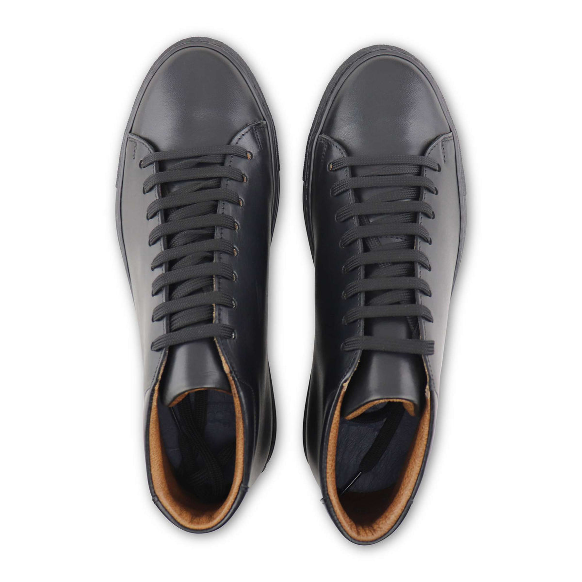 Sneakers in pelle nera