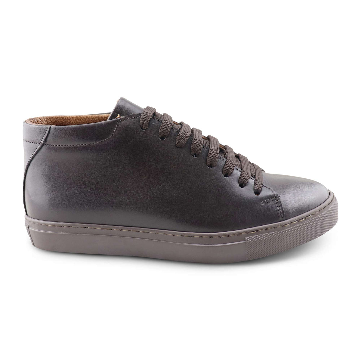 Sneakers in pelle testa di moro