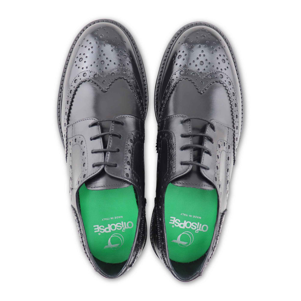 Derby in pelle nera