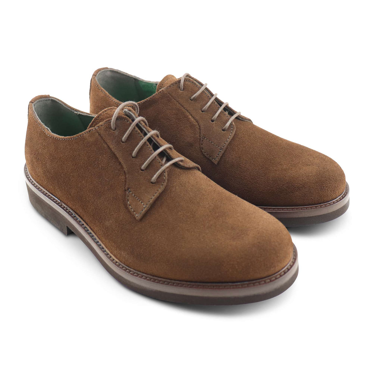 Derby in camoscio sigaro