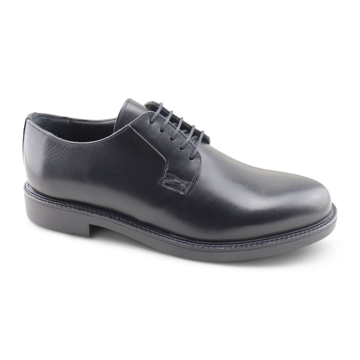 Derby in pelle nera