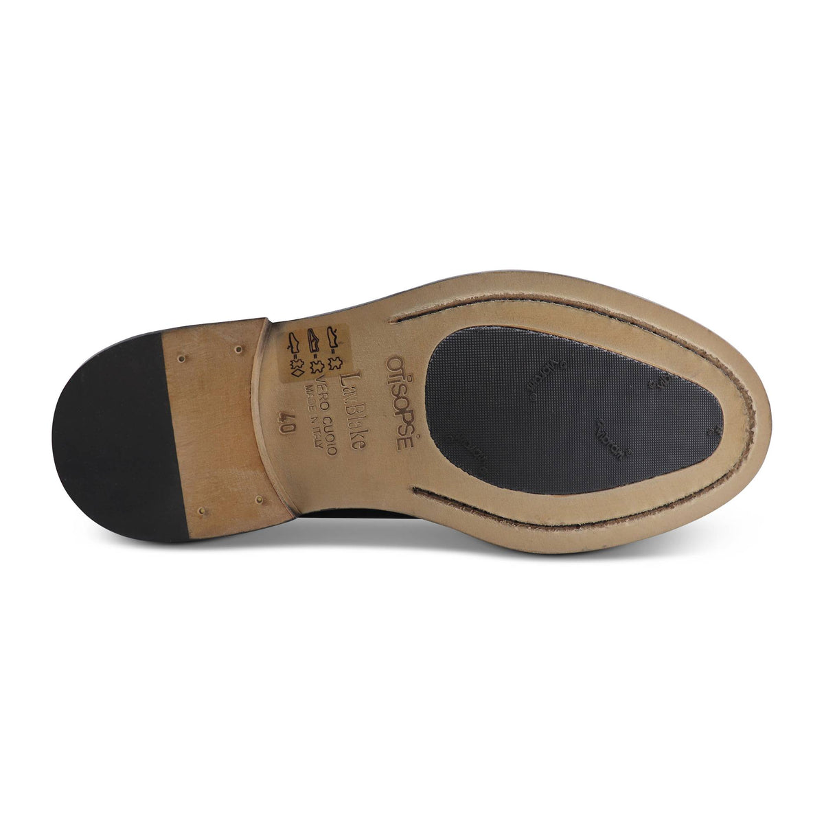 Derby in pelle nera