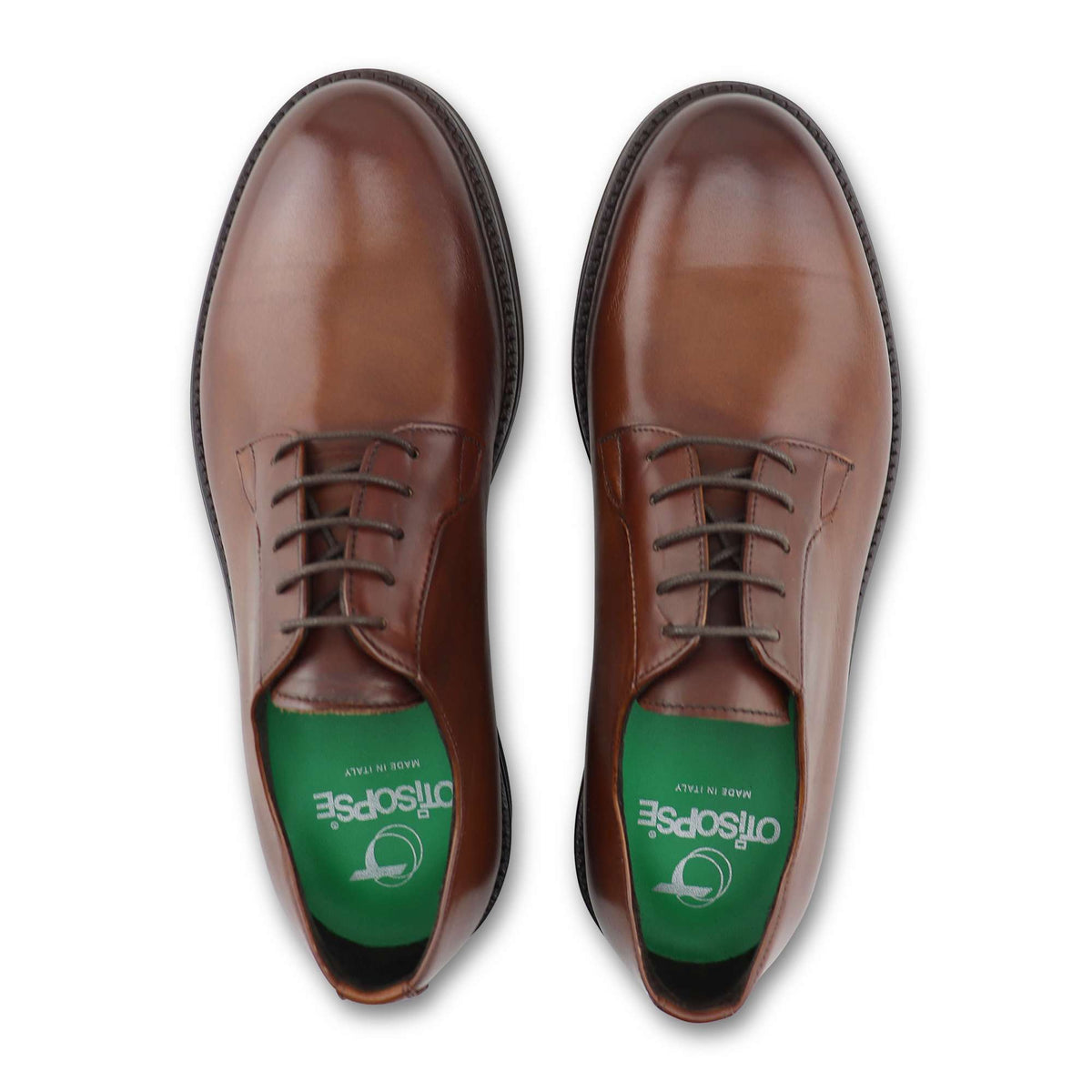 Derby in pelle cuoio