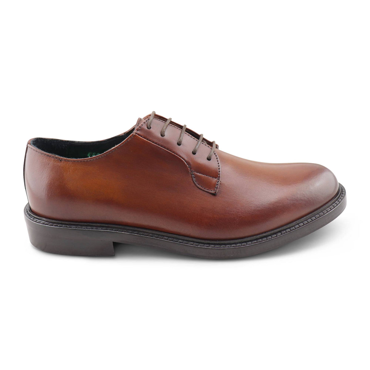 Derby in pelle tan