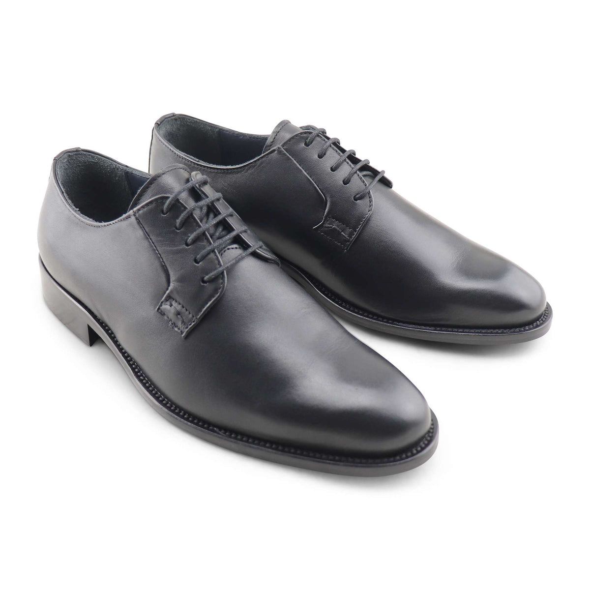 Derby in pelle nera