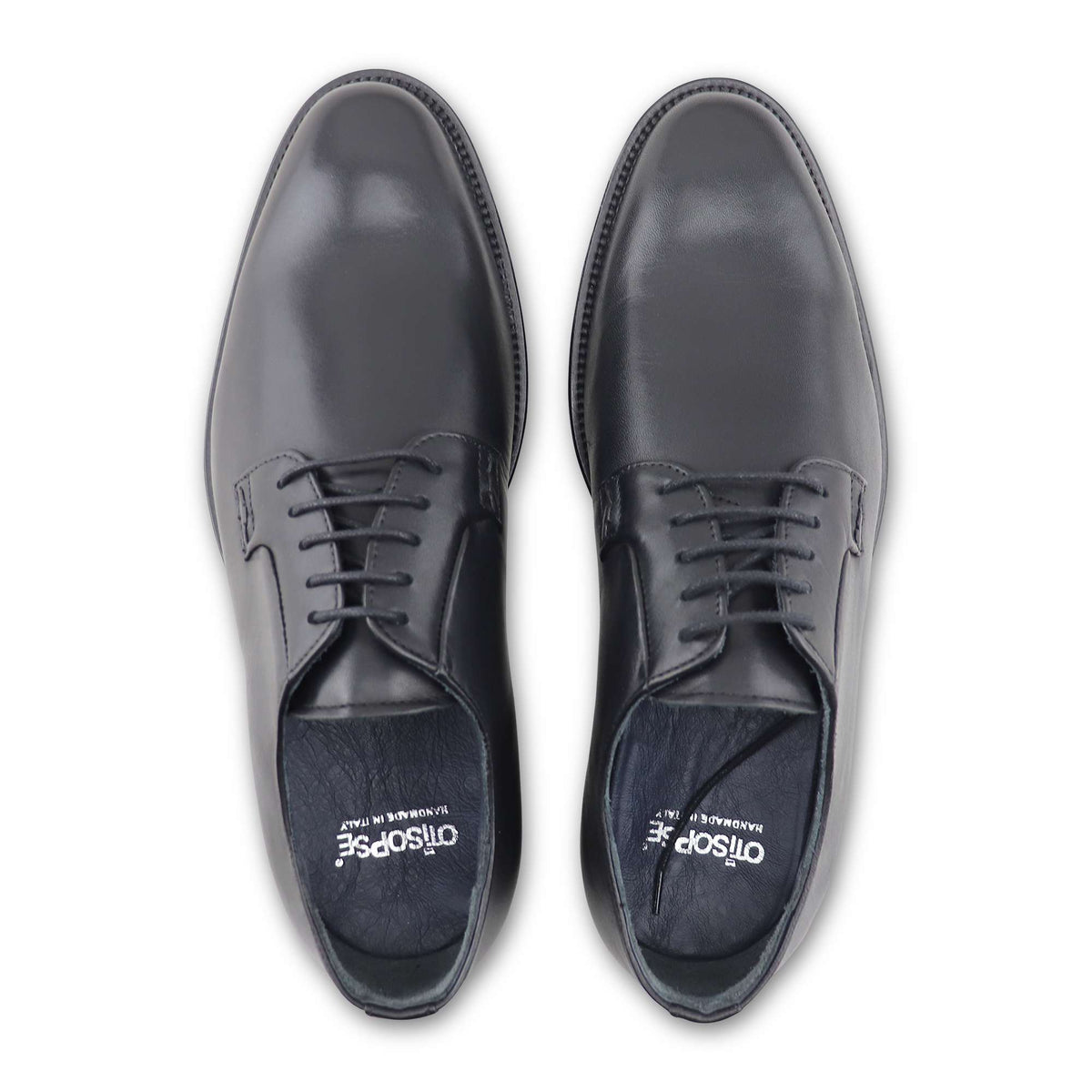 Derby in pelle nera