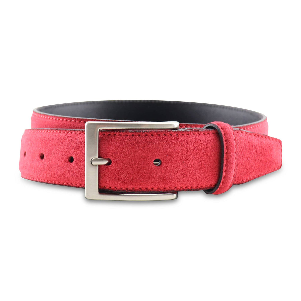 Cintura in camoscio rossa