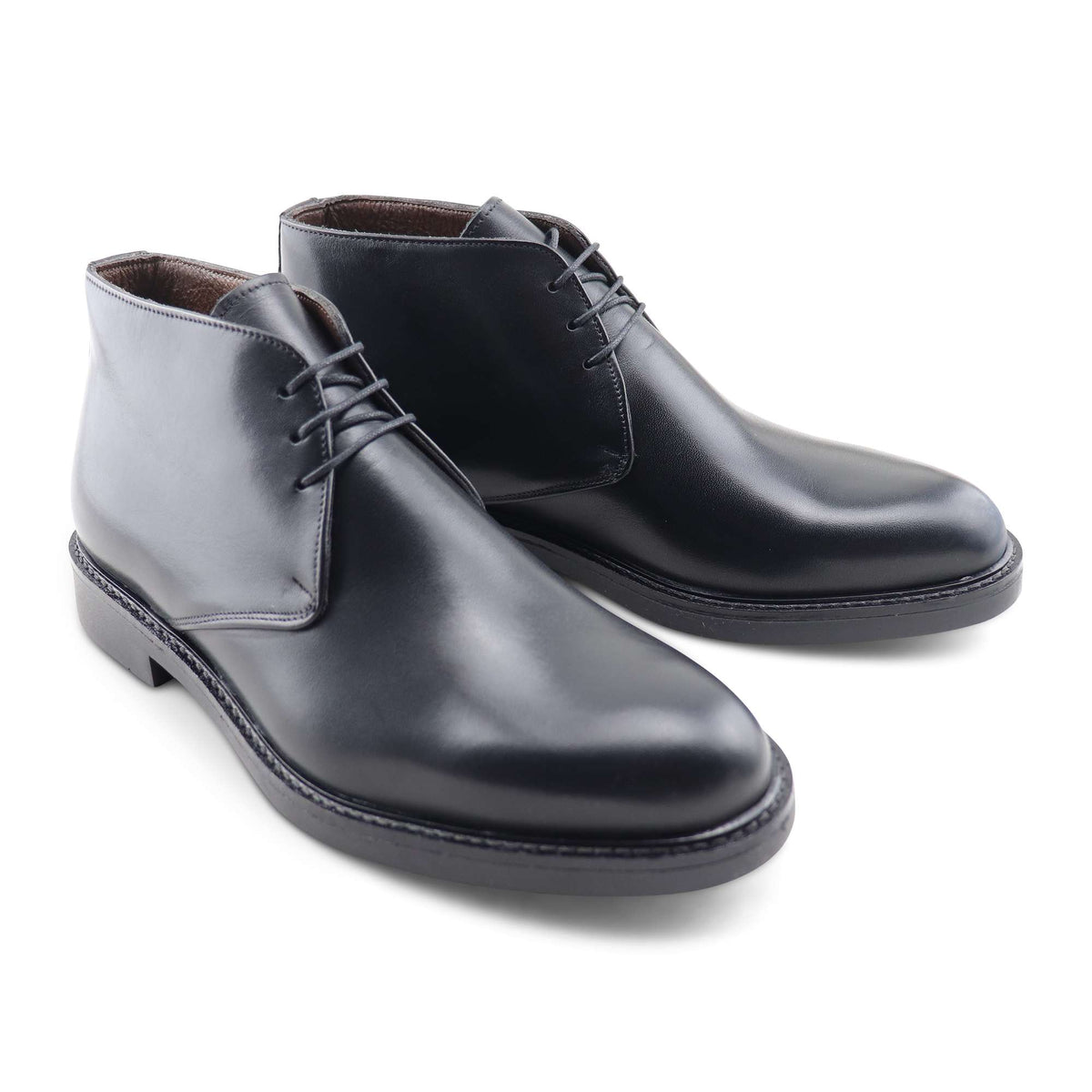 Polacchine in pelle nera