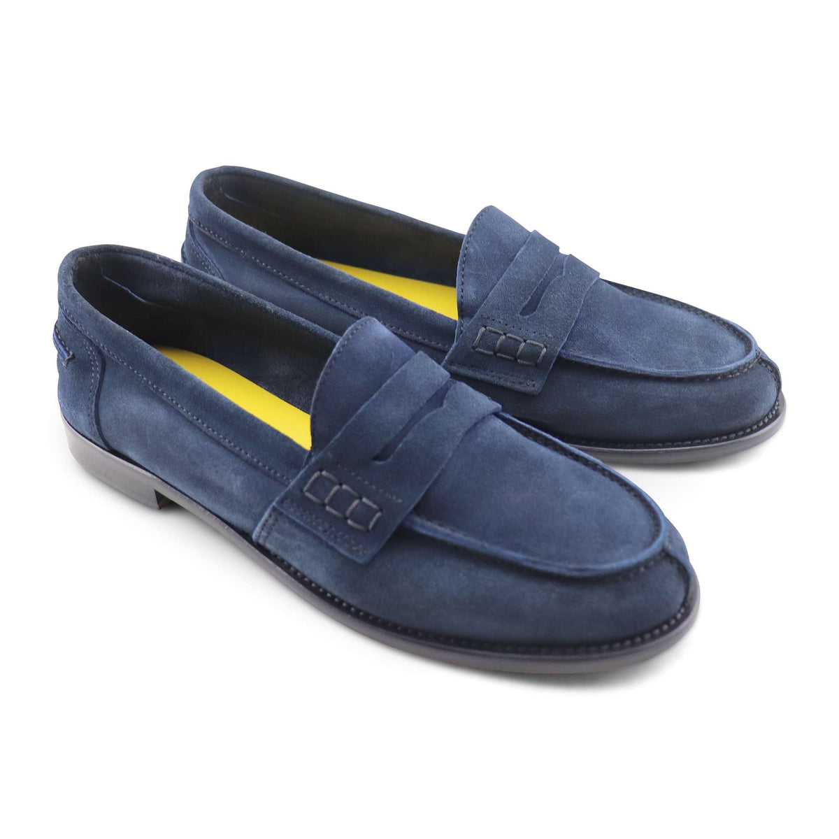 Mocassini debora camoscio blu