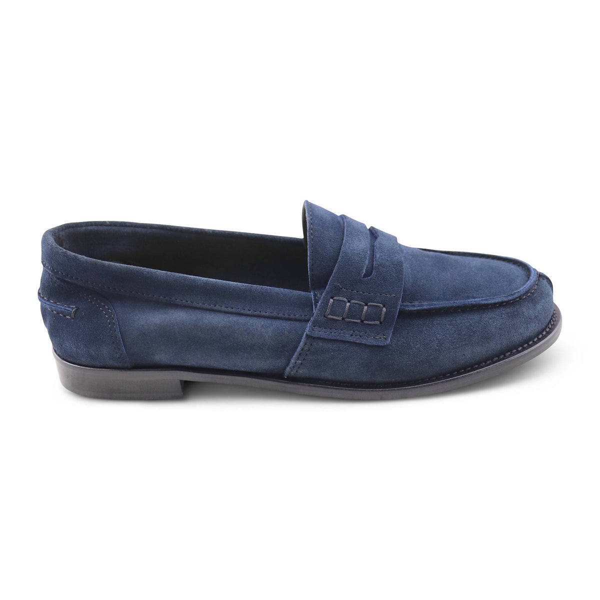 Mocassini debora camoscio blu
