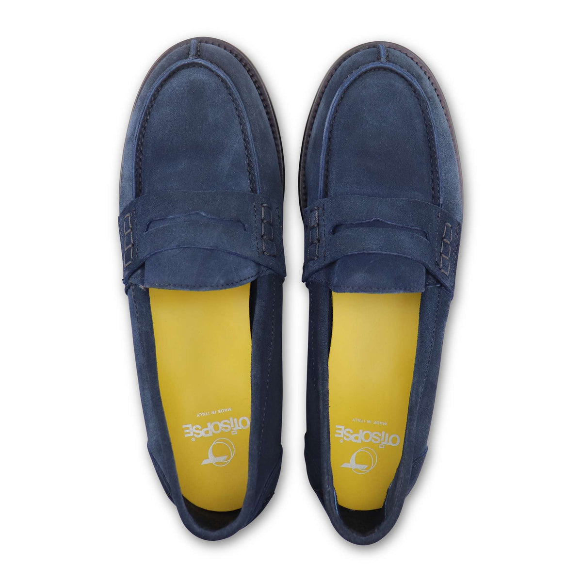 Mocassini debora camoscio blu