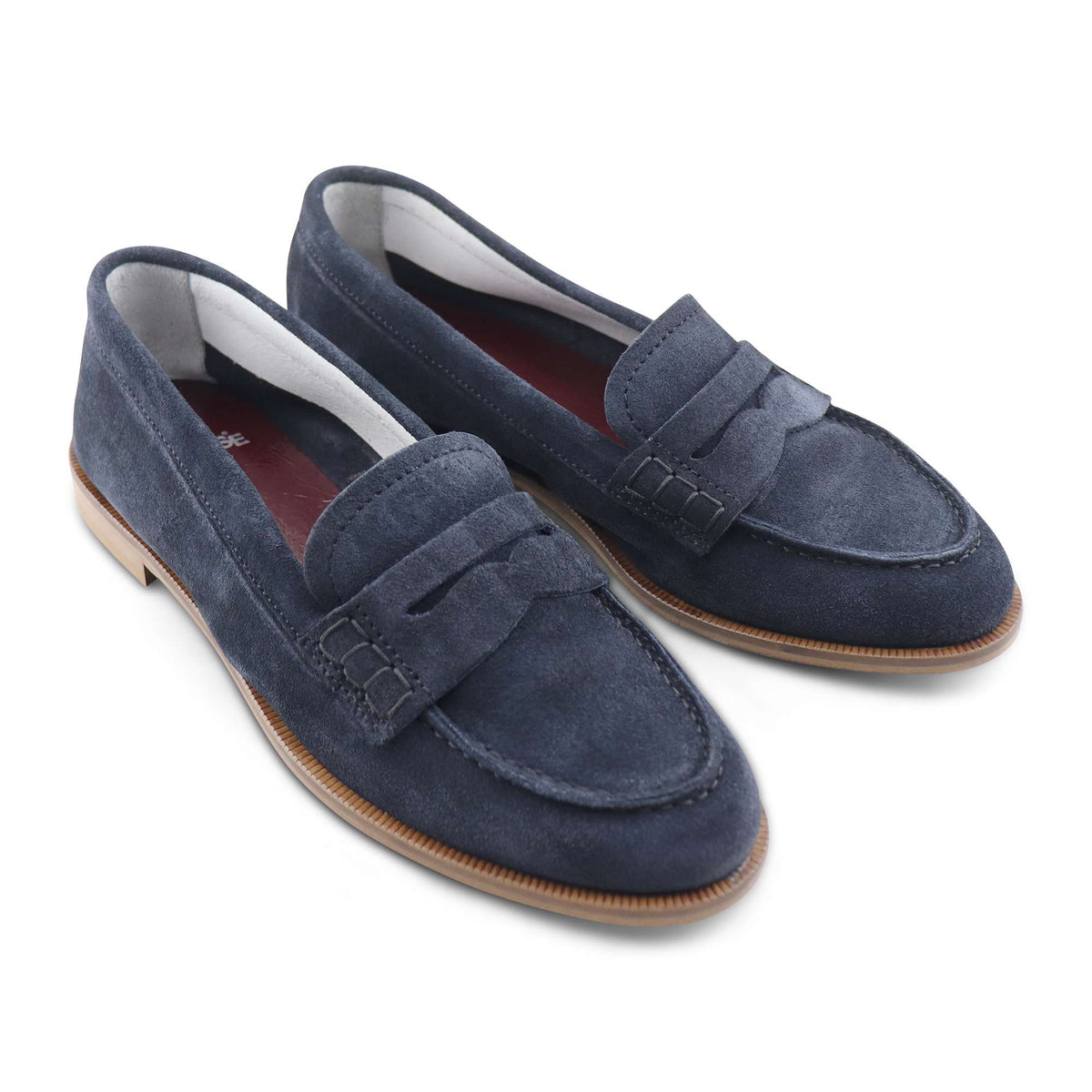 Mocassini ave camoscio blu