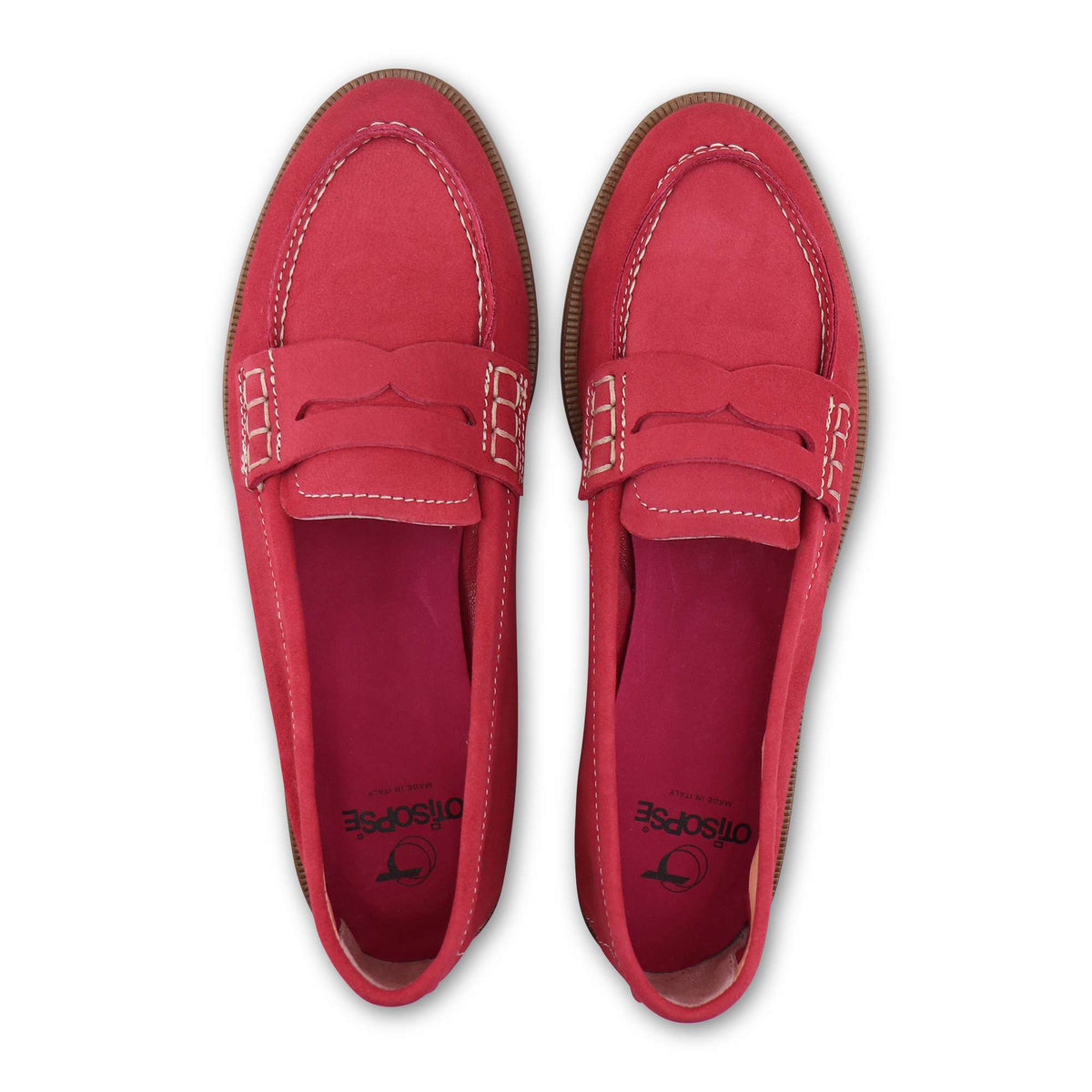 Mocassini ave camoscio fucsia