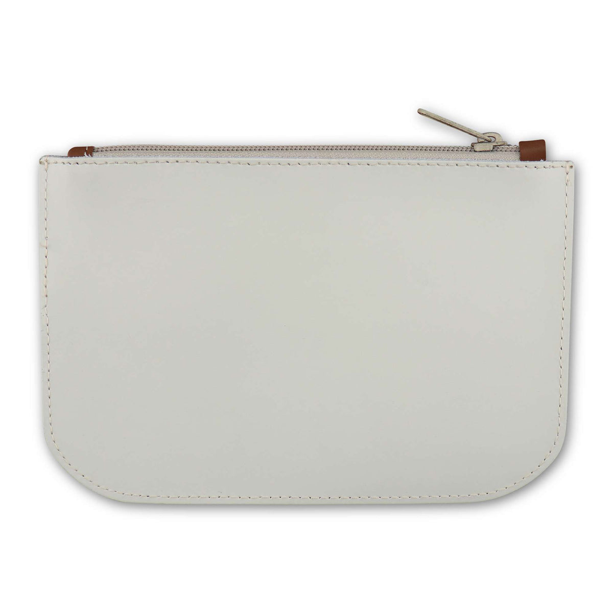 Pochette in pelle bianca