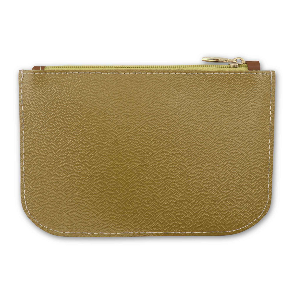 Pochette in pelle senape chiaro