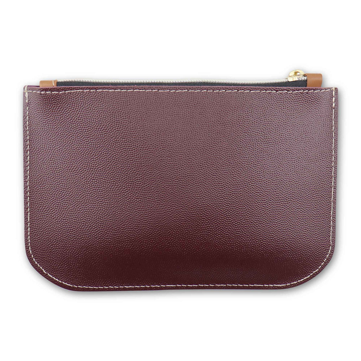 Pochette in pelle bordeaux