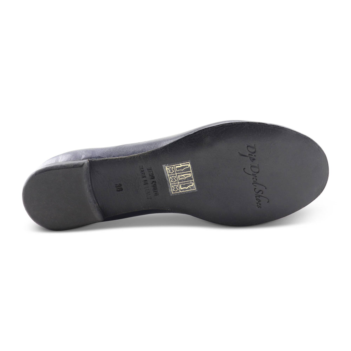 Ballerine in pelle blu