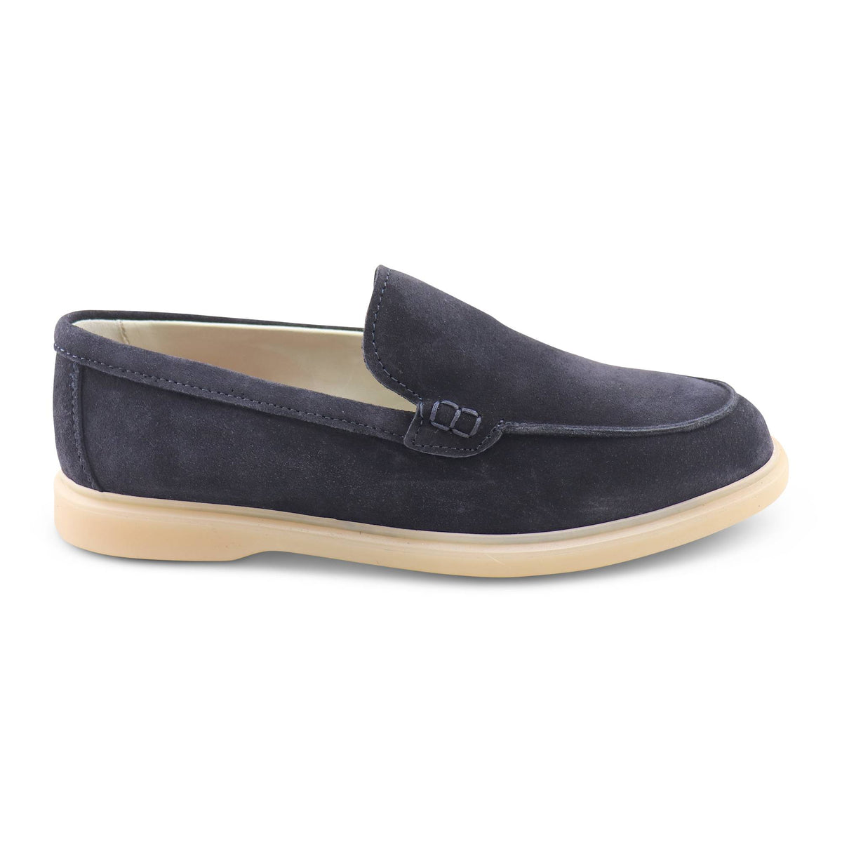 Mocassini in camoscio blu