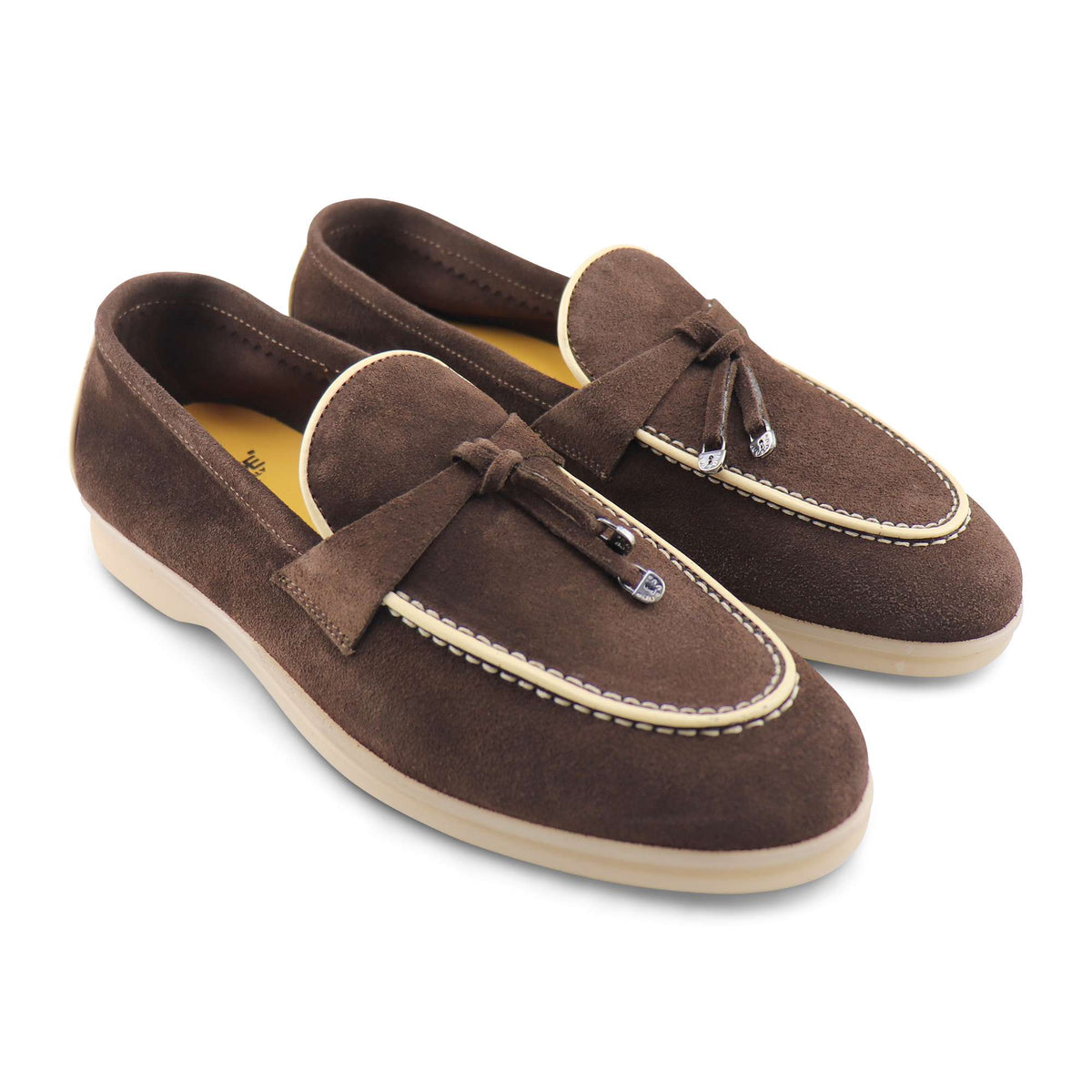 Mocassini uomo in camoscio moro