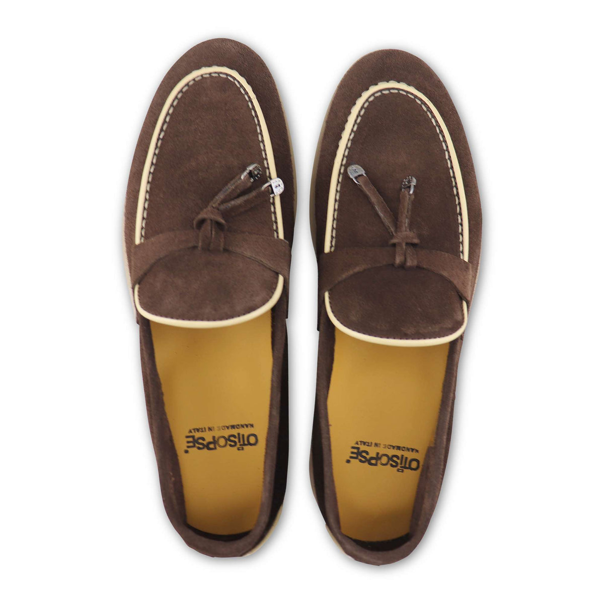 Mocassini uomo in camoscio moro
