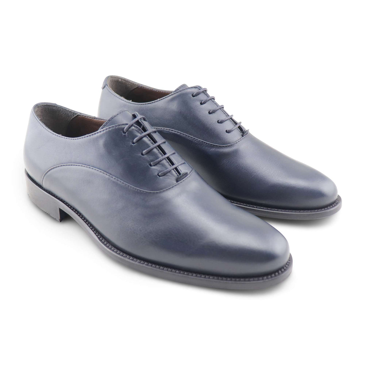 Francesine in pelle blu