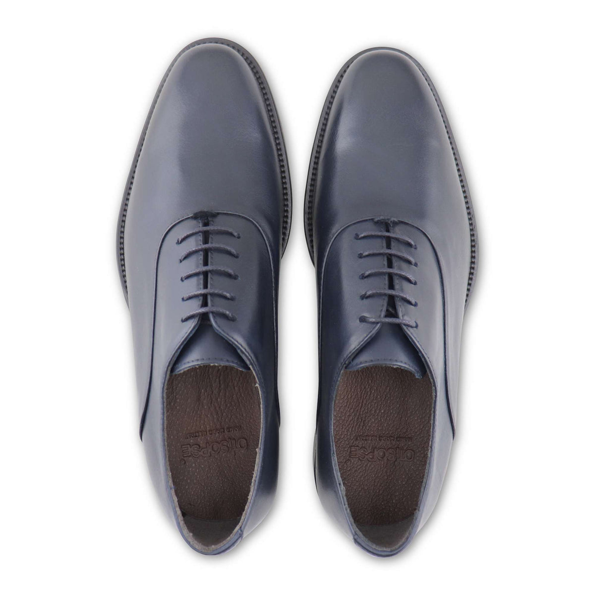 Francesine in pelle blu