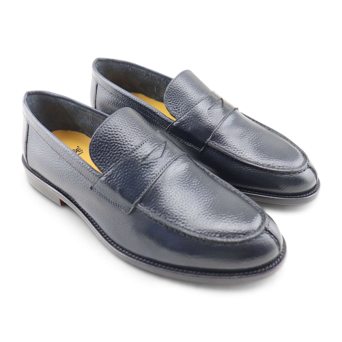 Mocassini martellati blu