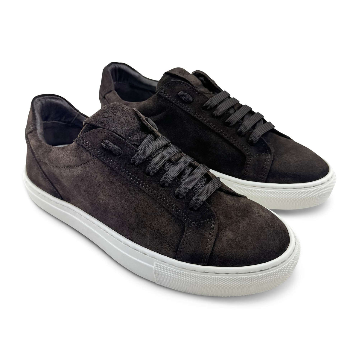 Sneakers in camoscio testa di moro