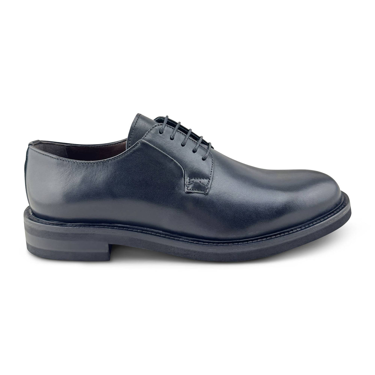 Derby Vibram in pelle nera