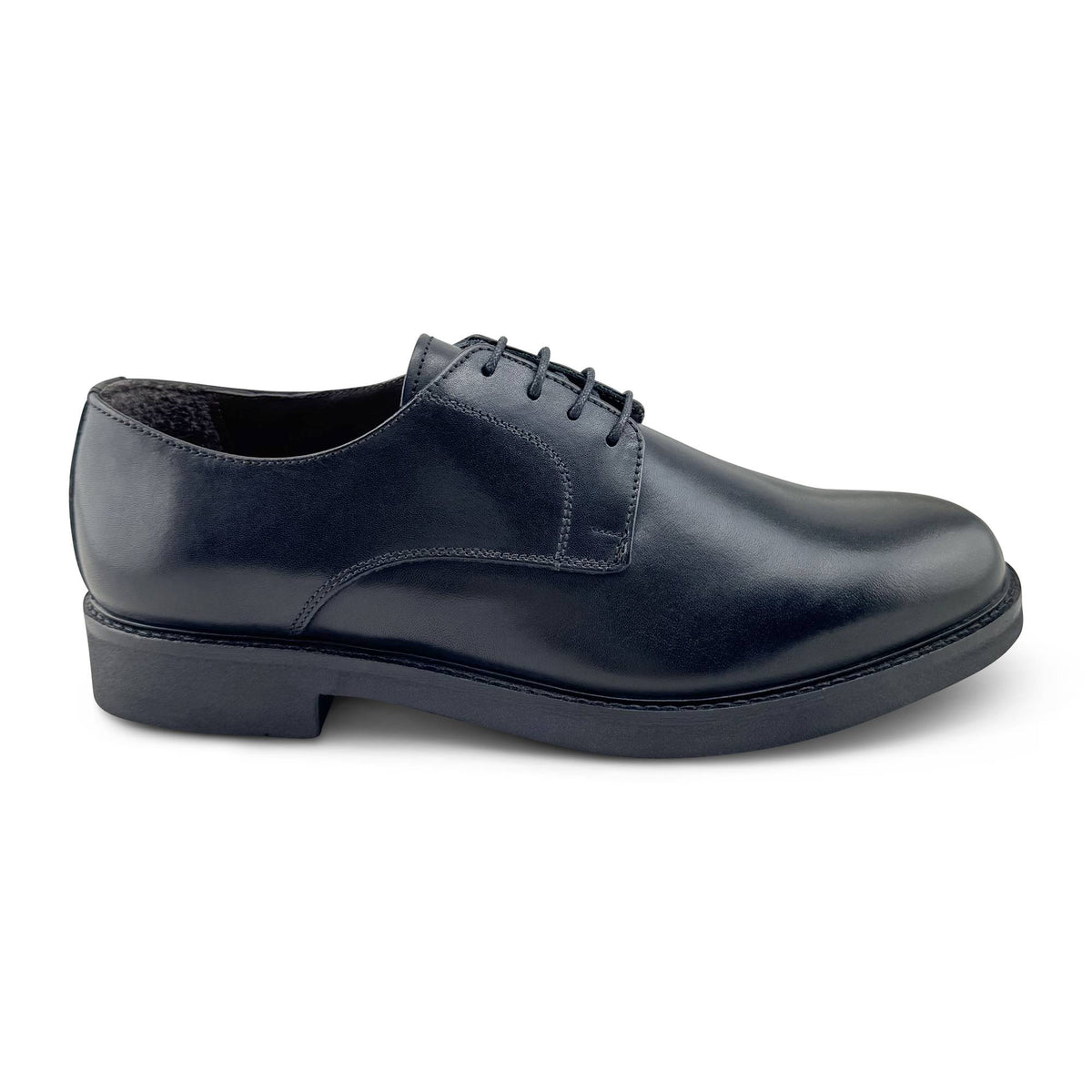 Derby in pelle nera