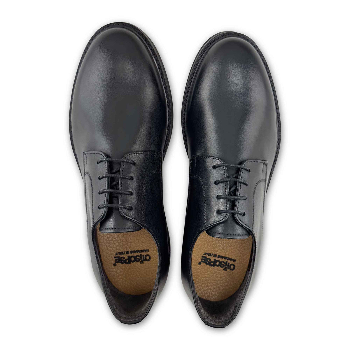 Derby in pelle nera
