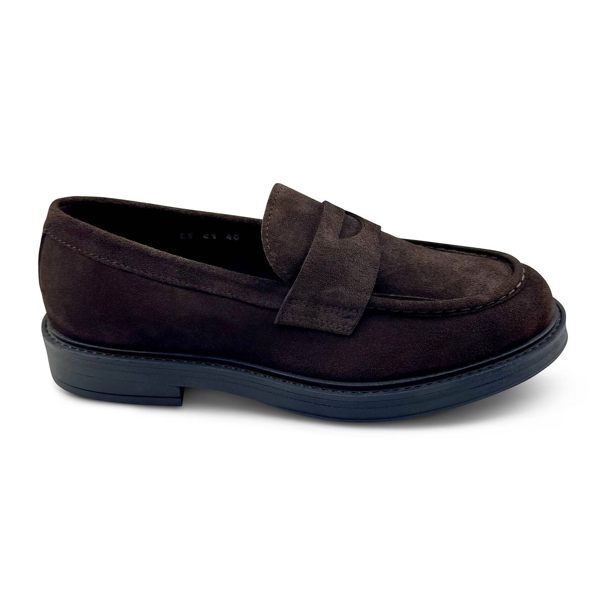 Mocassini in camoscio moro