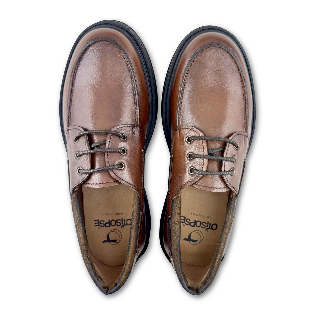 Derby in pelle cuoio