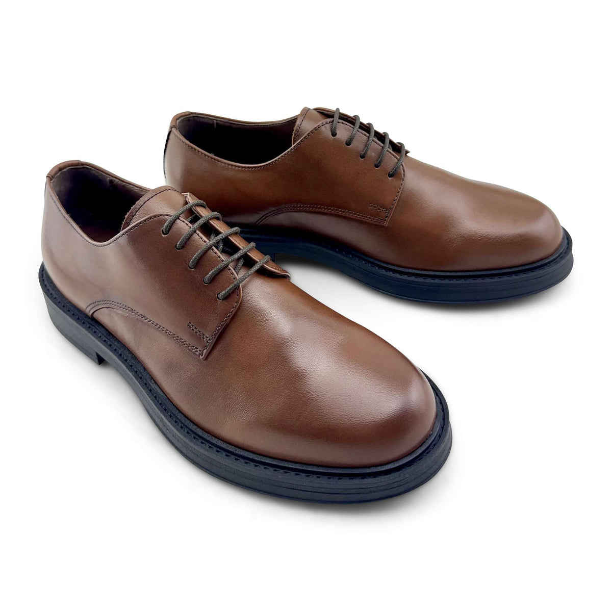 Derby in pelle cuoio