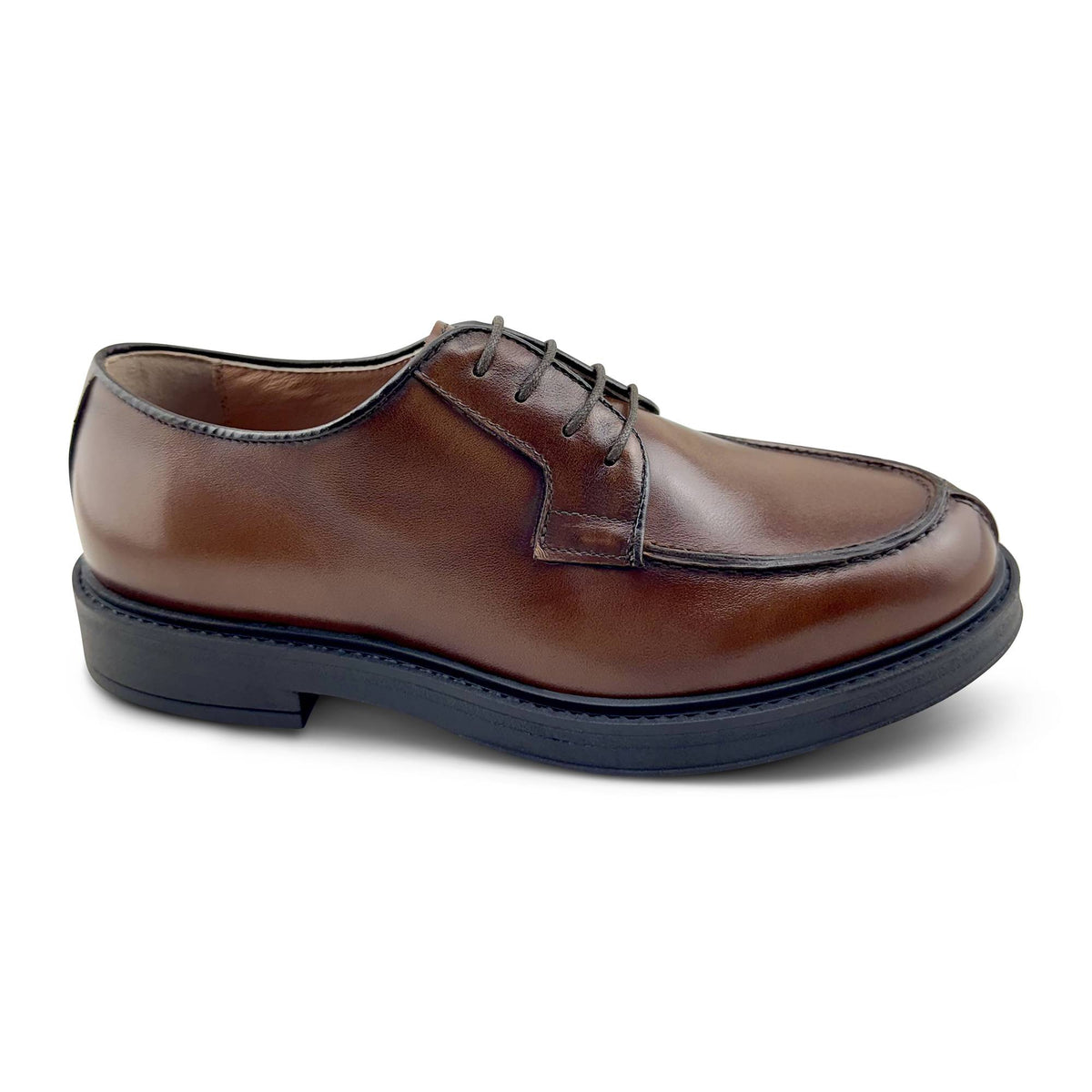 Derby in pelle cuoio
