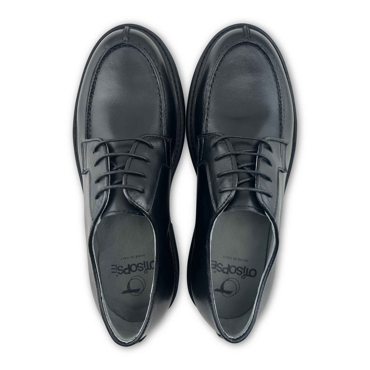 Derby in pelle nero